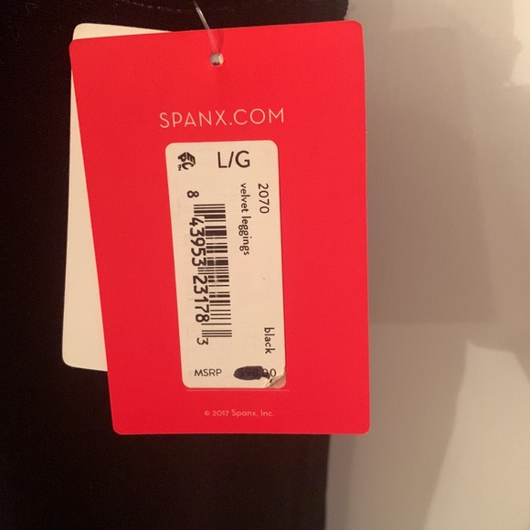 NWT Spanx Shape Velvet Leggings - Picture 3 of 7
